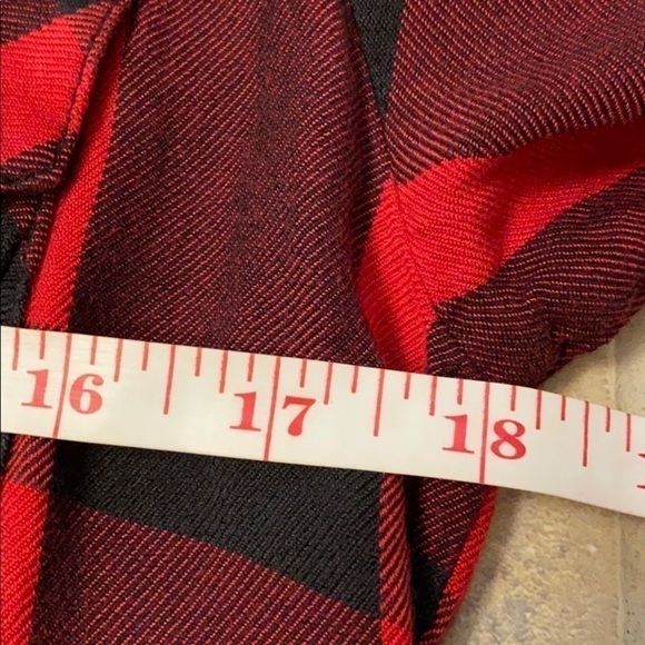 Sanctuary red and black plaid button shirt XS - Picture 7 of 10